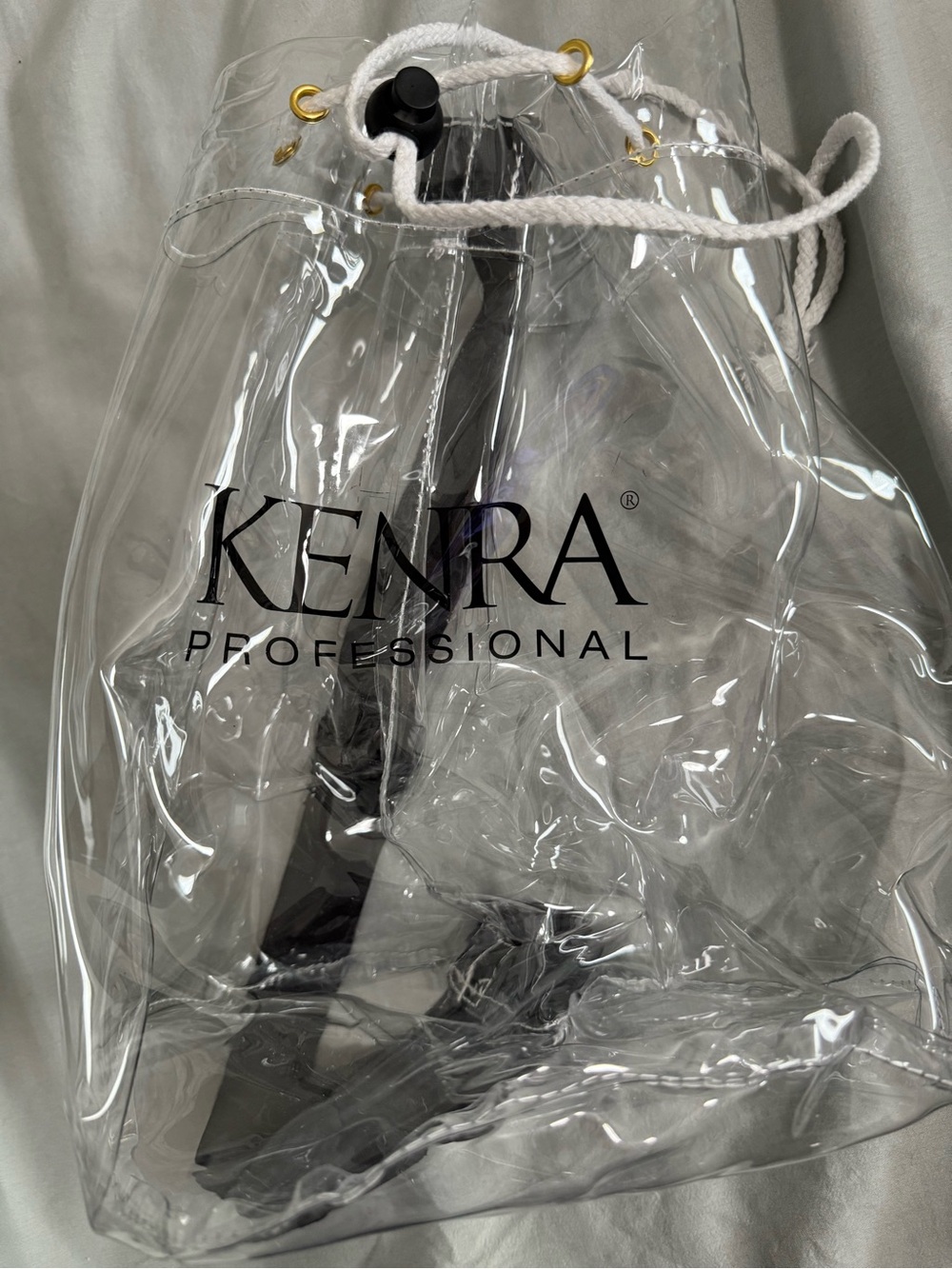 Clear PVC Drawstring Bag - Transparent - Picture 4 of 4